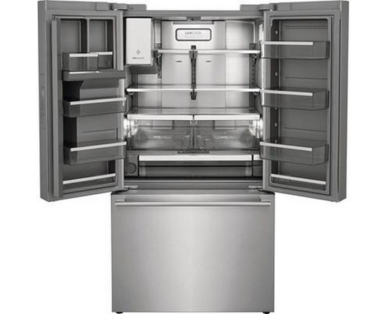 Electrolux 36-Inch, 22.6 Cu.Ft. Counter-Depth French 3-Door Refrigerator With External Water And Ice Dispensing System - ERFC2393AS