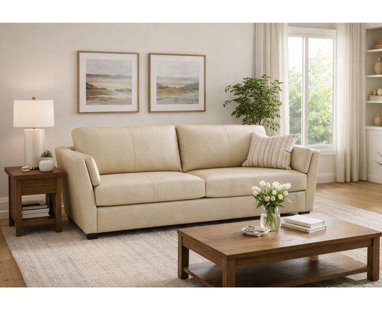 Payton Leather Match Condo Sofa by Palliser