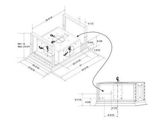 Best 43-Inch Hbc1 Series Ceiling Hood - HBC143ESS