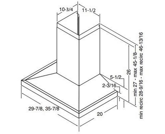 Best 30-Inch Wcs1 Series Wall Chimney Hood - WCS1306SS