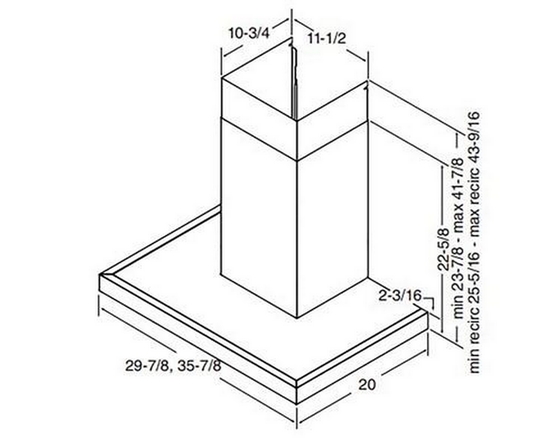 Best 36-Inch Wcs1 Series Wall Chimney Hood - WCT1366SS