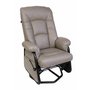 Gliding Fabric Armchair Rocking Swivelling and Reclining by Pel