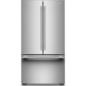KitchenAid 36-Inch, 24.8 Cu. Ft. Counter-Depth French 3-Door Refrigerator With Internal Water Dispenser - KRFC336SPS