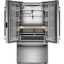 KitchenAid 36-Inch, 24.8 Cu. Ft. Counter-Depth French 3-Door Refrigerator With Internal Water Dispenser - KRFC336SPS