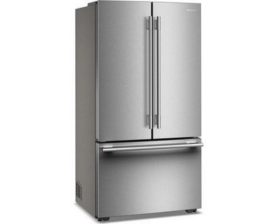 KitchenAid 36-Inch, 24.8 Cu. Ft. Counter-Depth French 3-Door Refrigerator With Internal Water Dispenser - KRFC336SPS