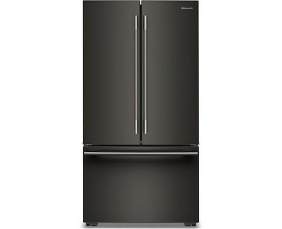 KitchenAid 36-Inch, 24.8 Cu. Ft. Counter-Depth French 3-Door Refrigerator With Internal Water Dispenser - KRFC336SBE