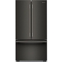 KitchenAid 36-Inch, 24.8 Cu. Ft. Counter-Depth French 3-Door Refrigerator With Internal Water Dispenser - KRFC336SBE