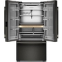 KitchenAid 36-Inch, 24.8 Cu. Ft. Counter-Depth French 3-Door Refrigerator With Internal Water Dispenser - KRFC336SBE