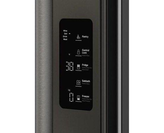 KitchenAid 36-Inch, 24.8 Cu. Ft. Counter-Depth French 3-Door Refrigerator With Internal Water Dispenser - KRFC336SBE