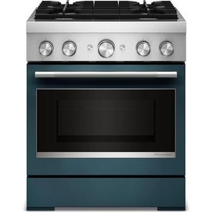 KitchenAid 30-Inch Freestanding Commercial-Style Dual-Fuel Range - KFDS930SAG