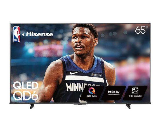 Hisense Téléviseur intelligent Class QD6 QLED 4K Fire de 65 pouces 65QD6QF