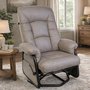Gliding Fabric Armchair Rocking Swivelling and Reclining by Pel