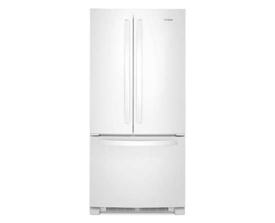 Whirlpool 33-Inch, 22.1 Cu. Ft. Freestanding French 3-Door Refrigerator - WRFF5333PW