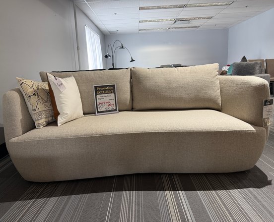 Fixed fabric sofa