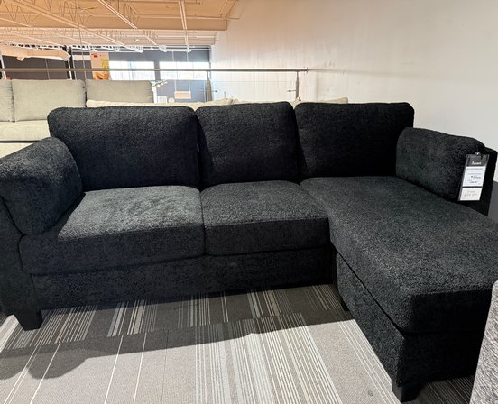 Fabric chaise lounge sofa