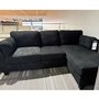 Fabric chaise lounge sofa