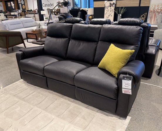 Fabric reclining sofa