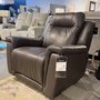 Combo leather reclining sofa and recliner