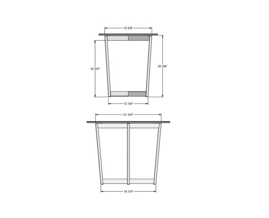 Jill end table by Amisco