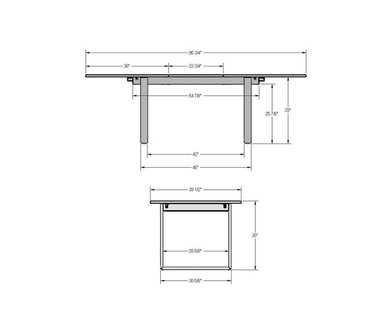 Burton Dining Table by Amisco