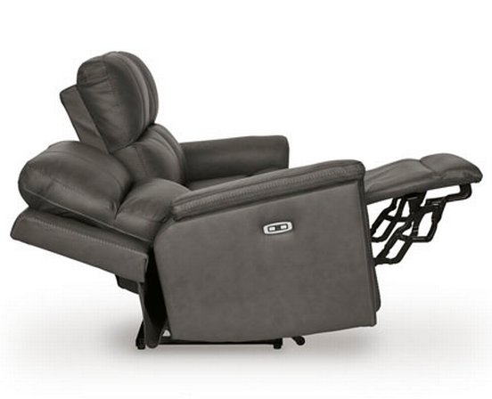 Bleckley Power Reclining Sofa in Leather Match with Adjustable Headrest by Signature Design by Ashley