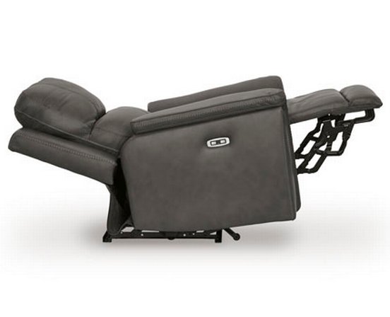 Bleckley Power Recliner in Leather Match with Adjustable Headrest by Signature Design by Ashley