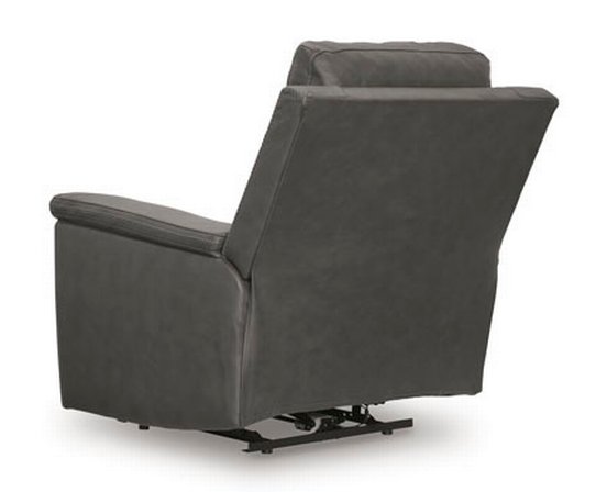 Bleckley Power Recliner in Leather Match with Adjustable Headrest by Signature Design by Ashley