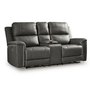 Bleckley Power Reclining Loveseat in Leather Match with Adjustable Headrest by Signature Design by Ashley