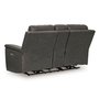 Bleckley Power Reclining Loveseat in Leather Match with Adjustable Headrest by Signature Design by Ashley