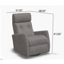 Motorized recliner with rocking and swivel functions