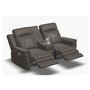 Motorized reclining loveseat with console
