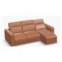 Lounge sofa, 2 motorized recliners