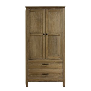 Tofino Armoire With 2 Drawers+2 Doors+1 Shelf+1 Rod by Mako