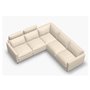 Feather sectional sofa with 2 motorized recliners