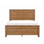 Queen-size wooden bed