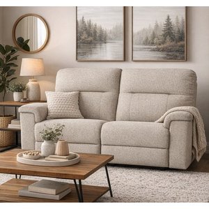 Maria Fabric Manual Reclining Loveseat by Elran