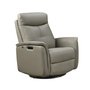 Leather combo power recliner