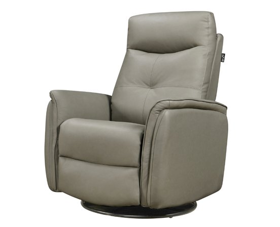 Leather combo power recliner