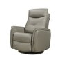Leather combo power recliner