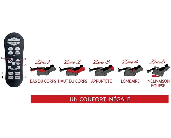 Power lift massage and heat recliner