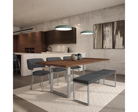 Burton Dining Table with Pedestal Base by Amisco