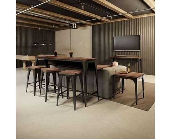 Elwood Counter Height Dining Table with Pedestal Base by Amisco