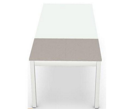 Zenith Dining Table with Glass Top by Amisco