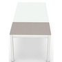 Zenith Dining Table with Glass Top by Amisco