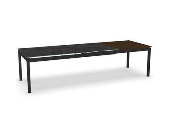 Zenith Dining Table with Glass Top by Amisco