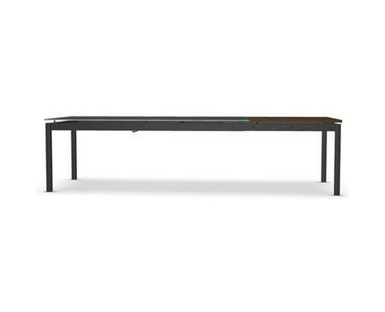Zenith Dining Table with Glass Top by Amisco