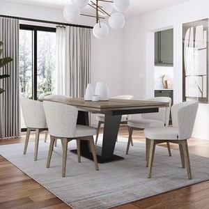 Amelia Dining Table with Pedestal Base by Amisco
