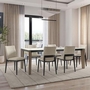 Fabiola Dining Table with Porcelain Top by Amisco