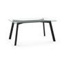 Lidya Dining Table with Glass Top by Amisco