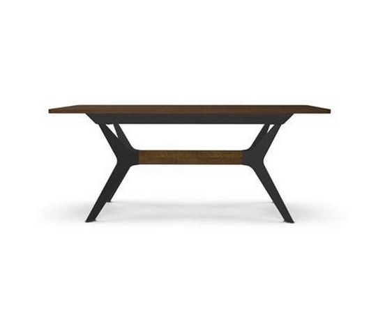 Boomerang Dining Table with Trestle Base by Amisco